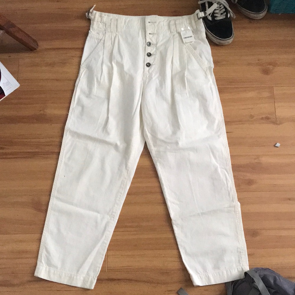 Free people white pants